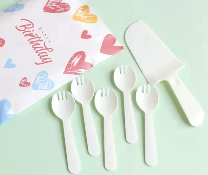 一次性蛋糕勺叉